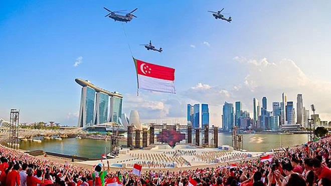 Singapore chuẩn bị những màn diễu hành hoành tráng dịp Quốc khánh