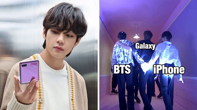 BTS bất ngờ vướng 'tình tay ba' hài hước với... Samsung và iPhone