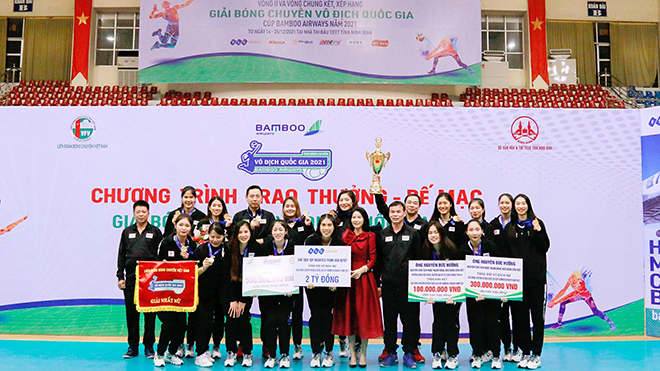 VCK Giải bóng chuyền VĐQG Cúp Bamboo Airways 2021: Thông tin - FLC và Tràng An Ninh Bình vô địch