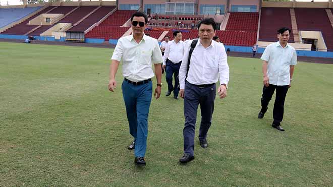 VFF khảo sát sân Việt Trì, chuẩn bị cho trận U23 Việt Nam-U23 Myanmar