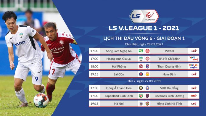 Lịch thi đấu V-League 2021: HAGL vs TPHCM. VTV6, BĐTV trực tiếp bóng đá Việt Nam