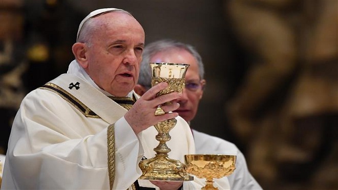 Phá vỡ truyền thống nhiều thế kỷ, Giáo hoàng Francis cử hành thánh lễ Phục sinh qua livestream