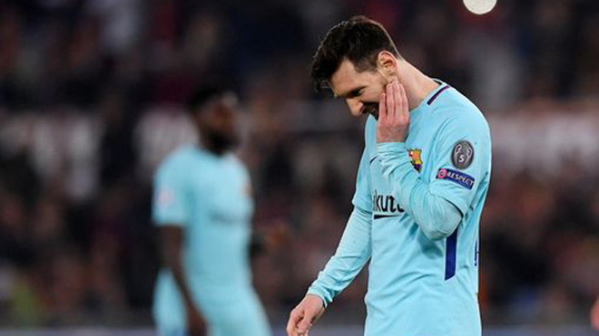 Cộng đồng mạng sốc khi Barca bị loại, Messi thành bóng ma ở Olimpico