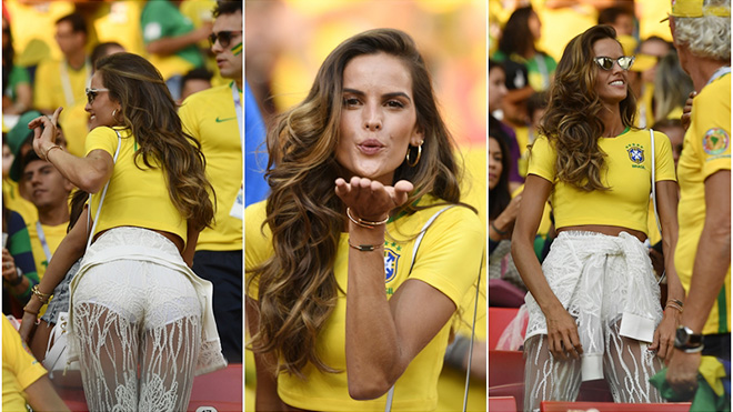 Thiên thần Victoria's Secret ăn mừng cùng Brazil trong ngày bạn trai ở tuyển Đức bị loại