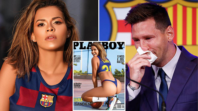 Mẫu Playboy muốn đấu giá khăn lau nước mắt của Messi