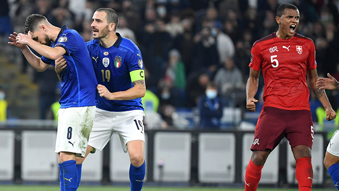 Vòng loại World Cup 2022: Jorginho khiến Ý bị cầm hòa, Harry Kane lập hat-trick cho Anh