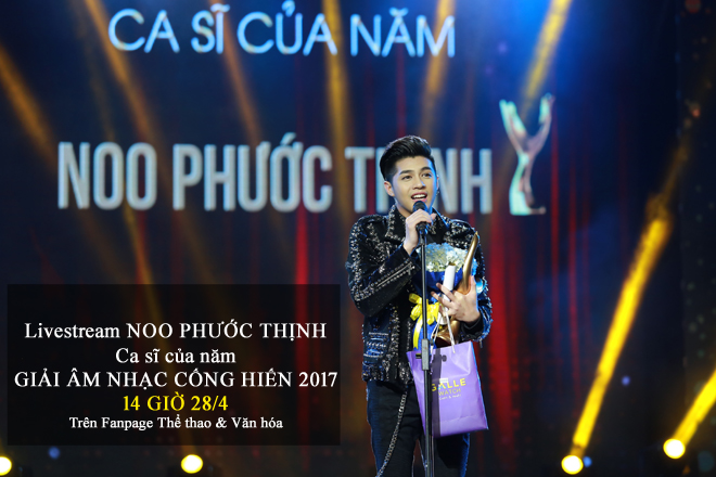 Noo Phước Thịnh đoạt giải Cống Hiến