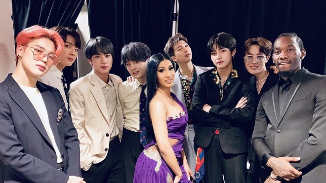 Cardi B thể hiện sự quan tâm đặc với nhạc của BTS TTVH