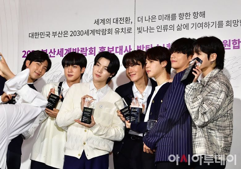BTS, thị trưởng Busan đề xuất dịch vụ thay thế cho BTS, BTS nghĩa vụ quân sự, BTS đại sứ Expo, BTS Busan World Expo, BTS 2022, Jin, Jimin, J-Hope, RM, Suga, V, Jungkook