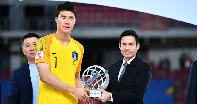 Thủ môn: Song Bum-keun (U23 Hàn Quốc)