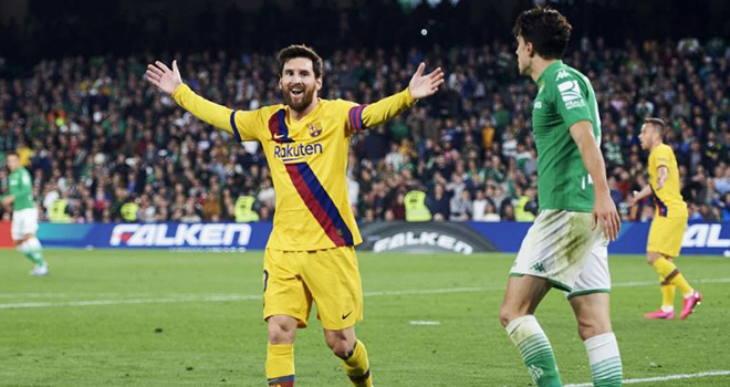 Bong da, bong da hom nay, Messi là vua kiến tạo La Liga, Messi lập hat-trick kiến tạo, Barcelona, Barca, Betis vs Barca, lich thi dau bong da hom nay, Sancho, De Bruyne