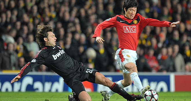 MU, Tin bóng đá MU, Tin tức bóng đá, Park Ji sung vs Pirlo, MU vs Milan, Cúp C1, tin tức MU, tin bong da, Park Ji sung chiến thắng Pirlo, Sir Alex, Park Ji sung, Pirlo