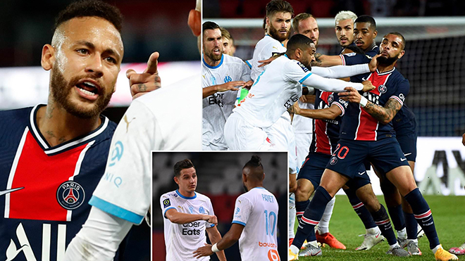 PSG 0-1 Marseille: Neymar đánh nguội, bị đuổi khỏi sân trong trận cầu 5 thẻ đỏ