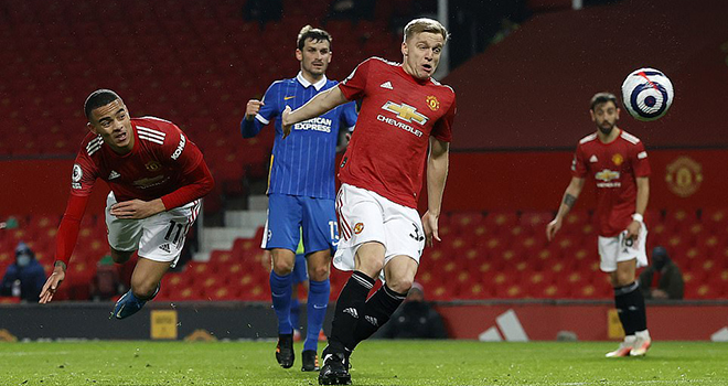 Kết quả bóng đá, MU vs Brighton, Video MU vs Brighton, Kết quả MU vs Brighton, kết quả Ngoại hạng Anh, bảng xếp hạng Ngoại hạng Anh, Rashford, Greenwoood, Bruno Fernandes