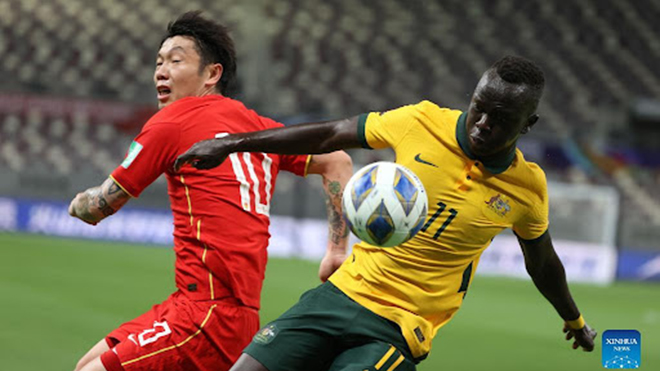 KẾT QUẢ bóng đá Trung Quốc 1-1 Úc, vòng loại World Cup 2022 hôm nay