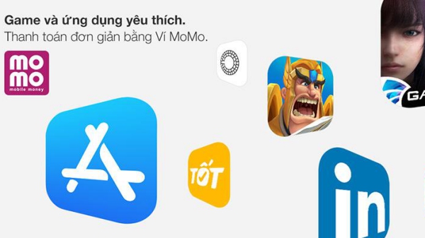 Ví Điện tử MoMo giờ đây có thể được dùng làm phương thức thanh toán cho App Store và các dịch vụ Apple khác tại Việt Nam