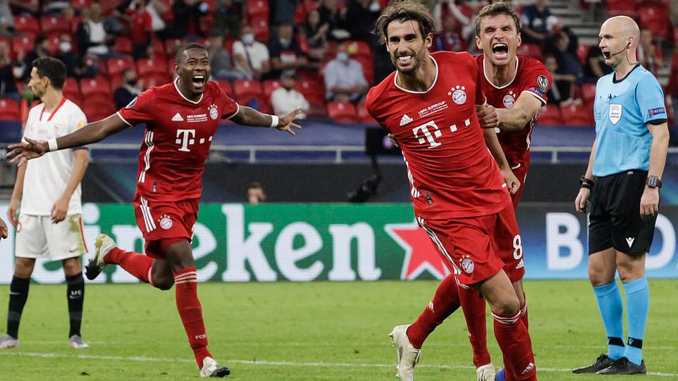 Bayern Munich 2-1 Sevilla: Thắng ngược trong hiệp phụ, Bayern giành Siêu cúp châu Âu