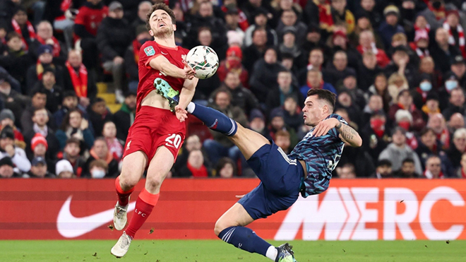 Liverpool 0-0 Arsenal: Xhaka nhận thẻ đỏ, Arsenal hòa vất vả với Liverpool