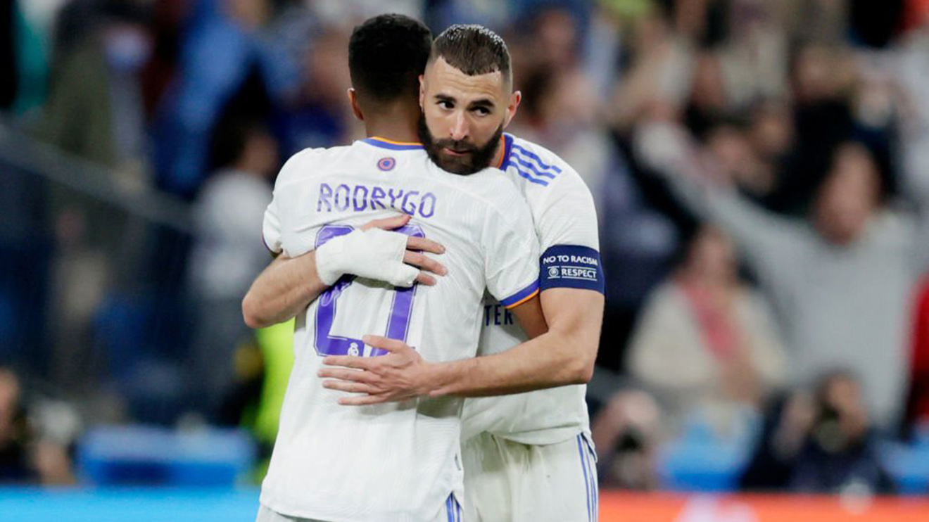 Real Madrid 3-1 Man City (tổng 6-5): Benzema và Rodrygo giúp Real ngược dòng vào chung kết