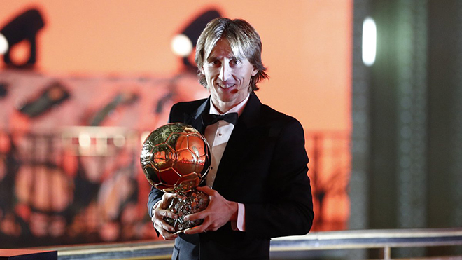 Luka Modric giành Quả bóng Vàng 2018, Ronaldo về nhì, Messi chỉ đứng thứ 5