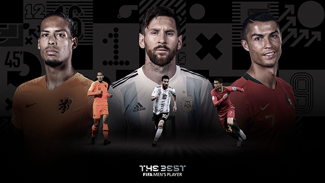 The Best, Ronaldo, Messi, Van Dijk, FIFA, Cầu thủ xuất sắc nhất, HLV xuất sắc nhất, lịch thi đấu bóng đá hôm nay, Cristiano Ronaldo, Leo Messi, Virgil van Dijk